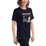 Carlo Acutis Digital Faith Tee - Women's Relaxed T-Shirt