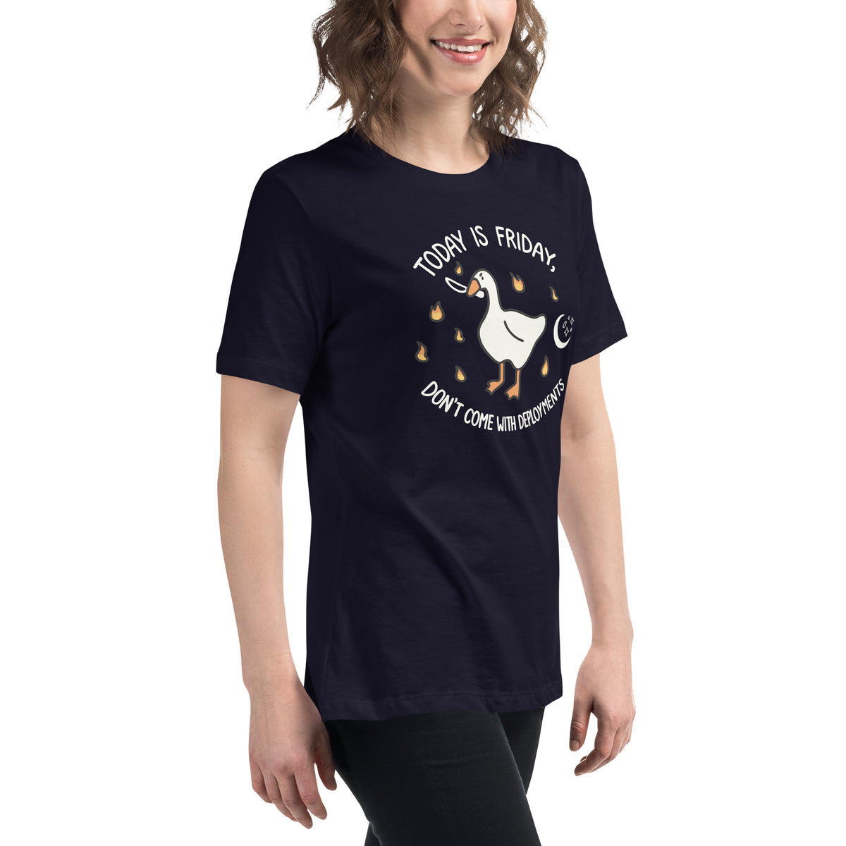 Friday Mode: No Deployments Tee - Women's Relaxed T-Shirt