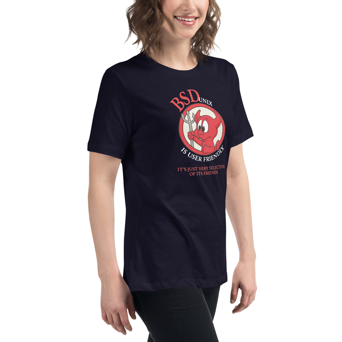 BSD UNIX Is User Friendly  - Women's Relaxed T-Shirt