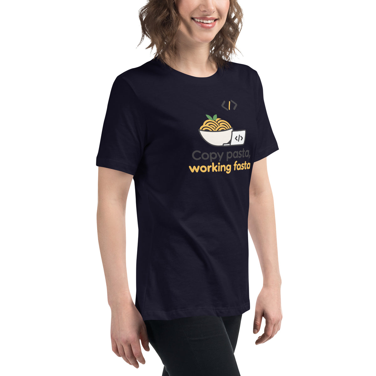 Copy Pasta, Working Fasta - Women's Relaxed T-Shirt