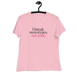I Break Stereotypes, Not Code - Women's Relaxed T-Shirt