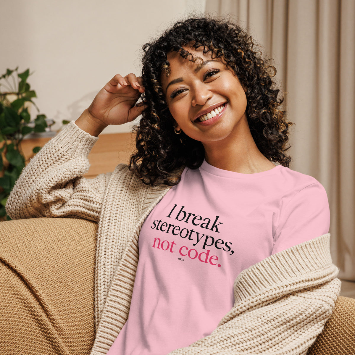 I Break Stereotypes, Not Code - Women's Relaxed T-Shirt