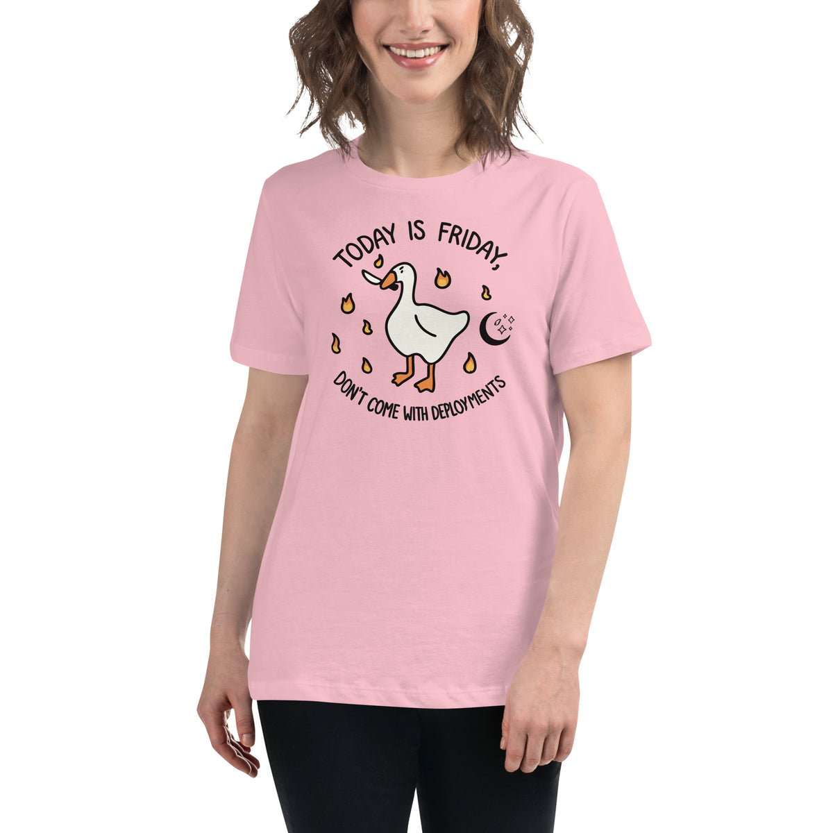 Friday Mode: No Deployments Tee - Women's Relaxed T-Shirt