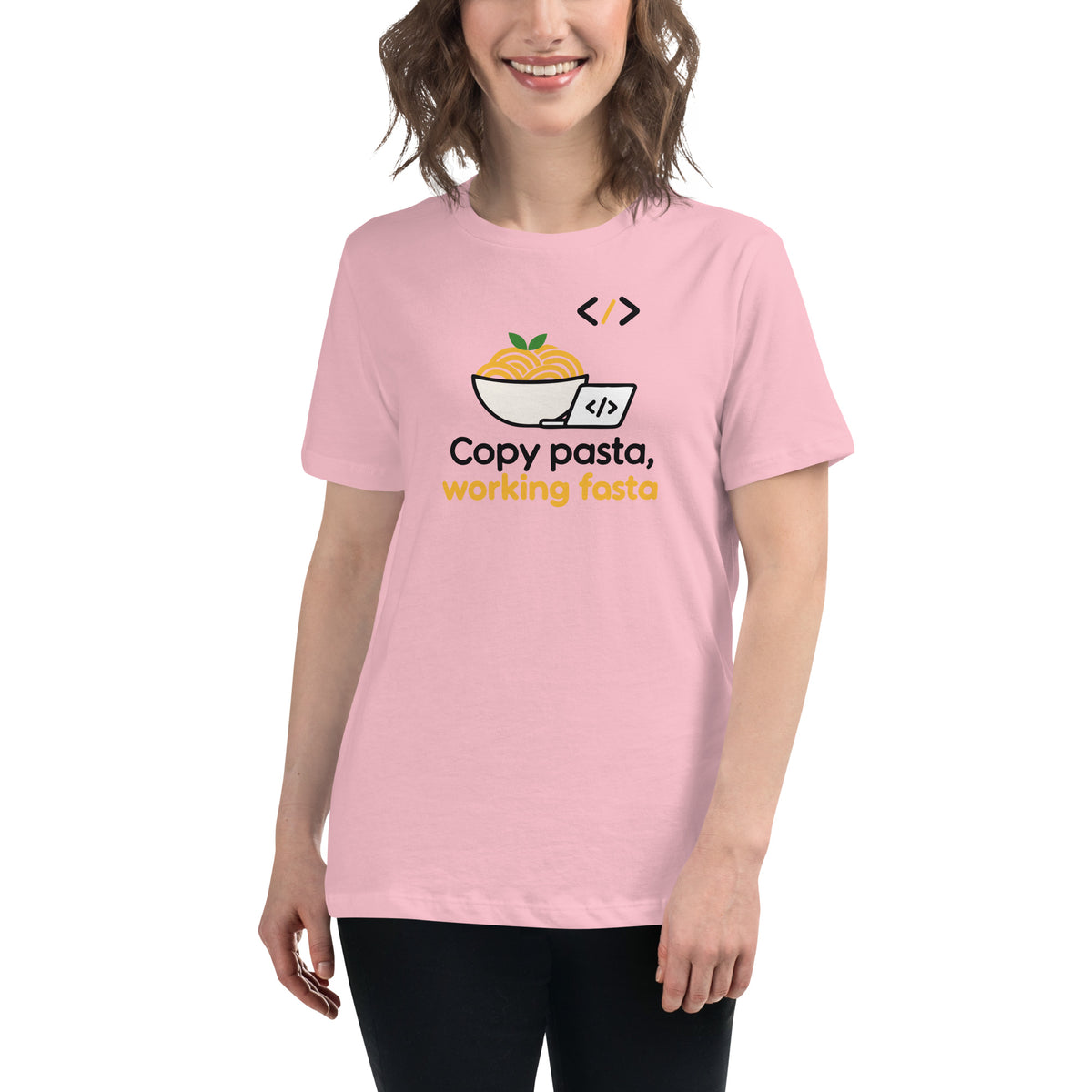 Copy Pasta, Working Fasta - Women's Relaxed T-Shirt