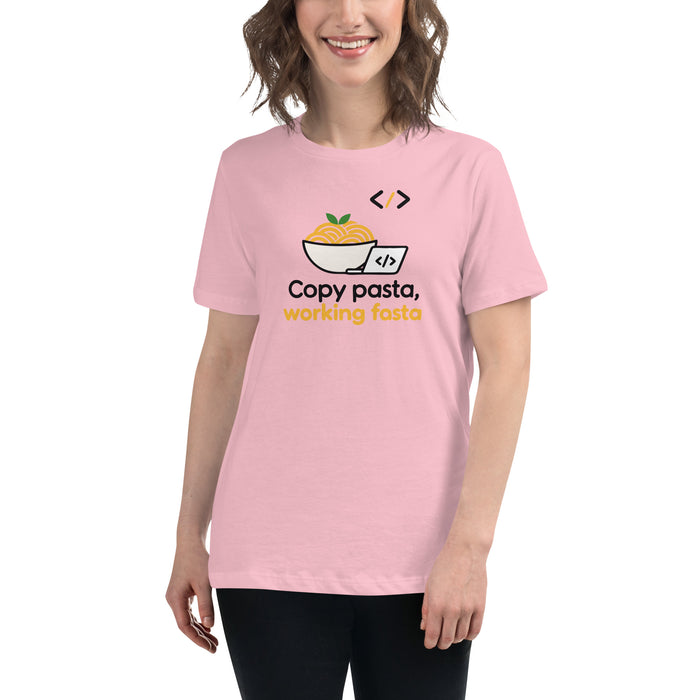 Copy Pasta, Working Fasta - Women's Relaxed T-Shirt