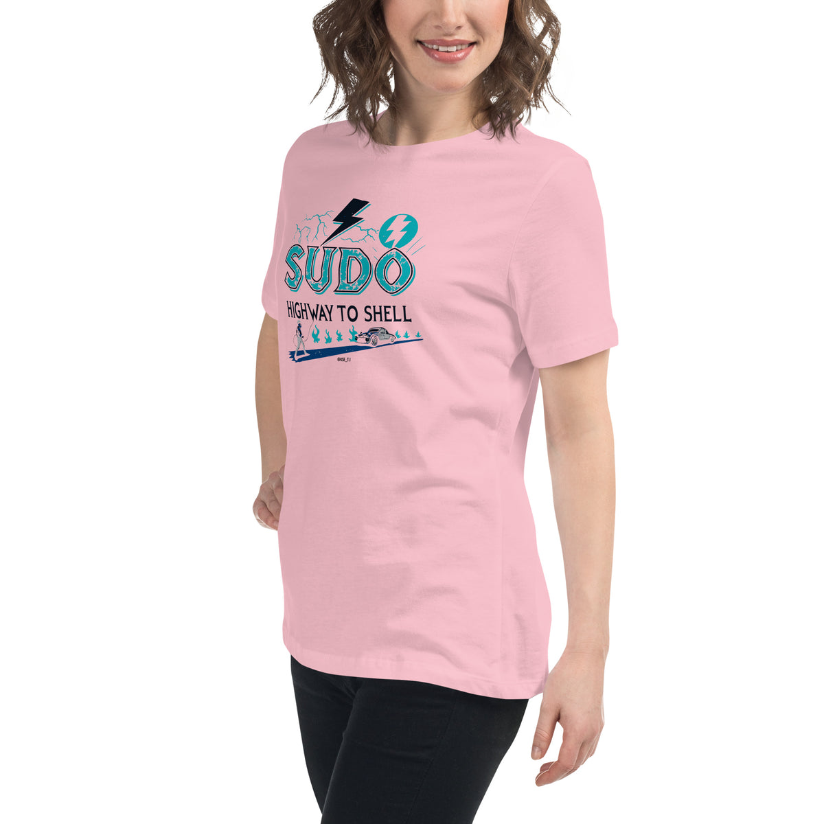 Sudo - Highway to Shell Linux - Women's Relaxed T-Shirt