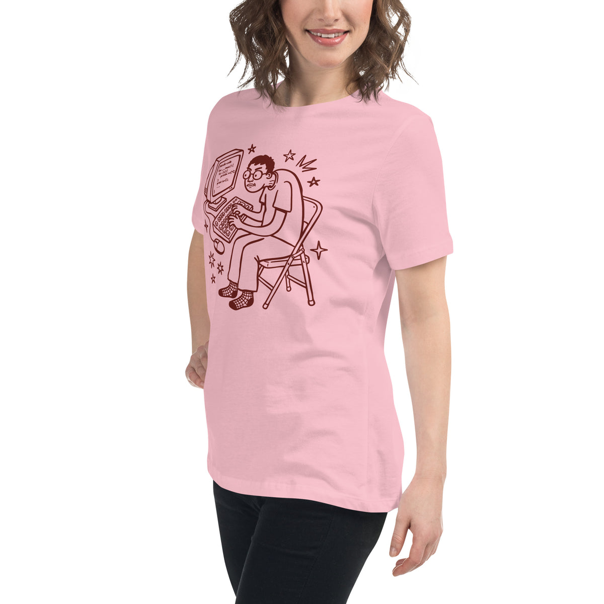 Hunched Programmer - Women's Relaxed T-Shirt