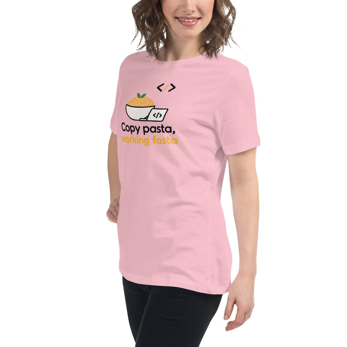 Copy Pasta, Working Fasta - Women's Relaxed T-Shirt