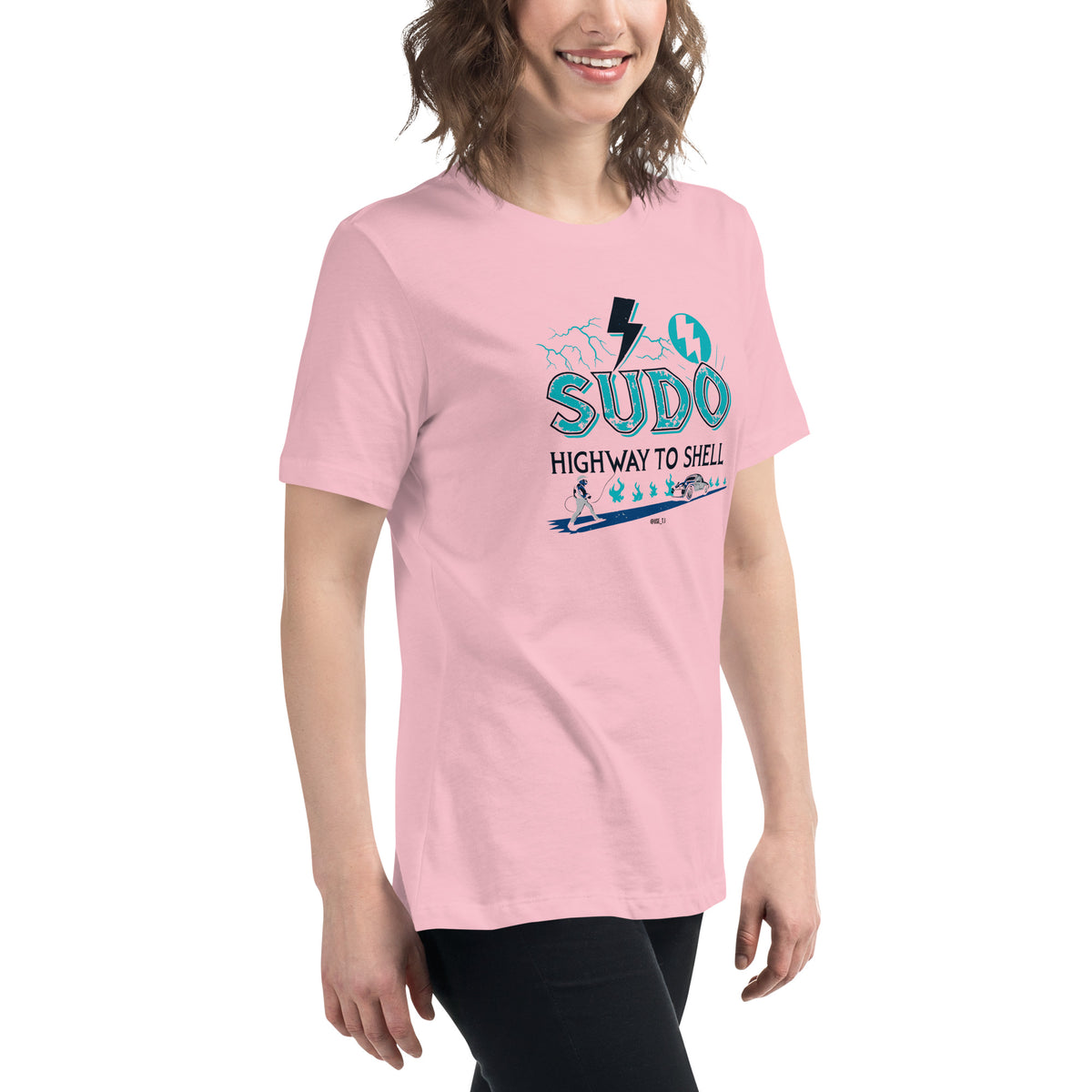 Sudo - Highway to Shell Linux - Women's Relaxed T-Shirt