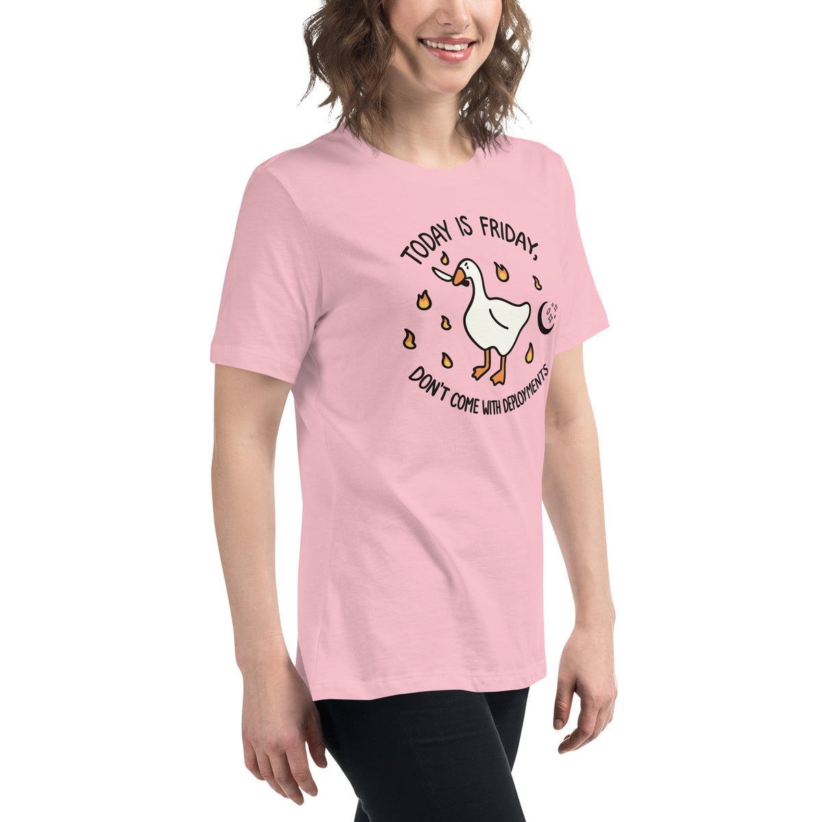 Friday Mode: No Deployments Tee - Women's Relaxed T-Shirt