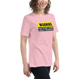 Warning: May Start Talking About Technology - Women's Relaxed T-Shirt