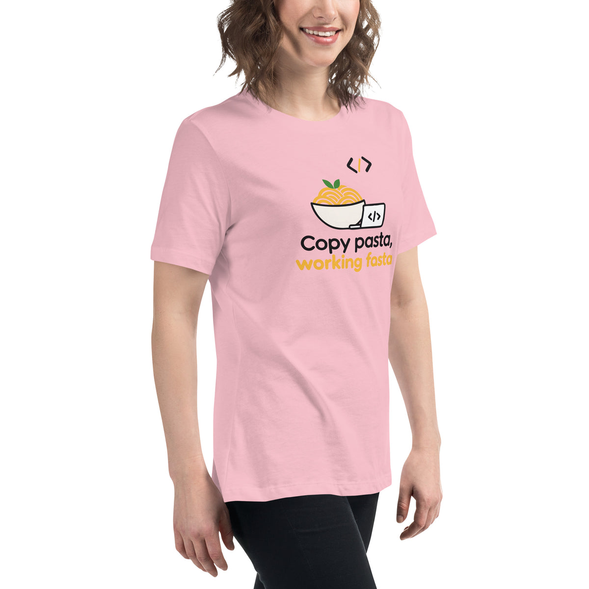Copy Pasta, Working Fasta - Women's Relaxed T-Shirt