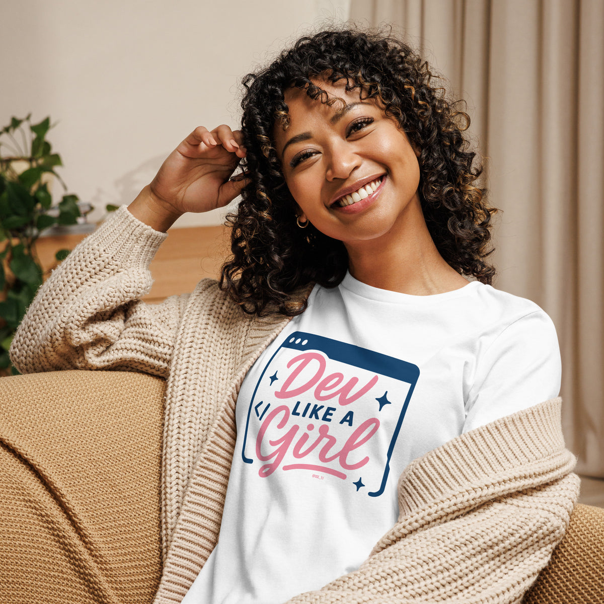 Dev Like a Girl - Women's Relaxed T-Shirt