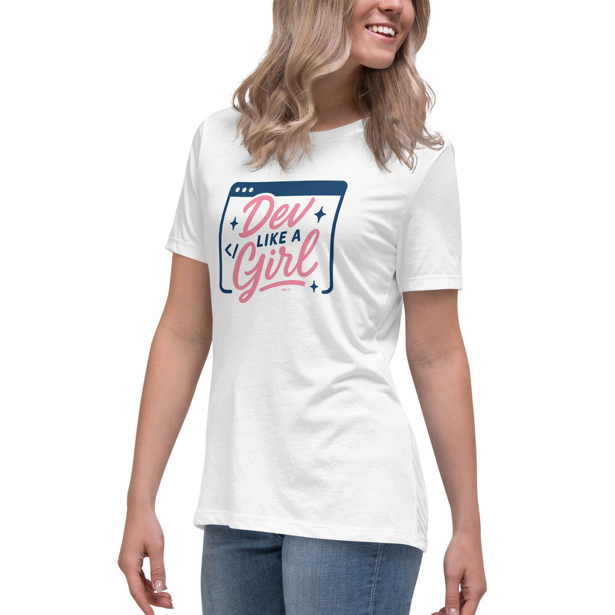 Dev Like a Girl - Women's Relaxed T-Shirt