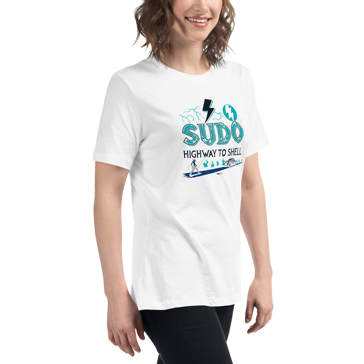 Sudo - Highway to Shell Linux - Women's Relaxed T-Shirt