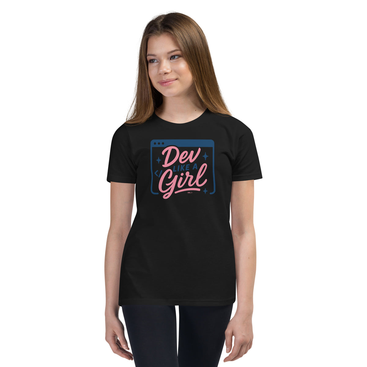 Dev Like a Girl - Youth Short Sleeve T-Shirt