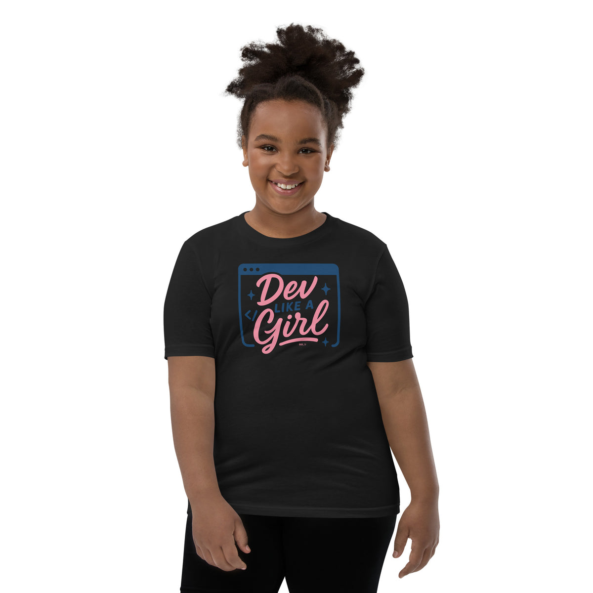 Dev Like a Girl - Youth Short Sleeve T-Shirt