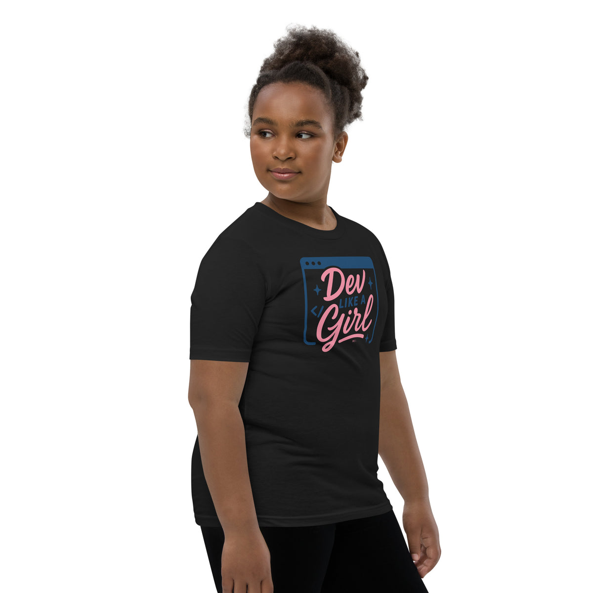 Dev Like a Girl - Youth Short Sleeve T-Shirt