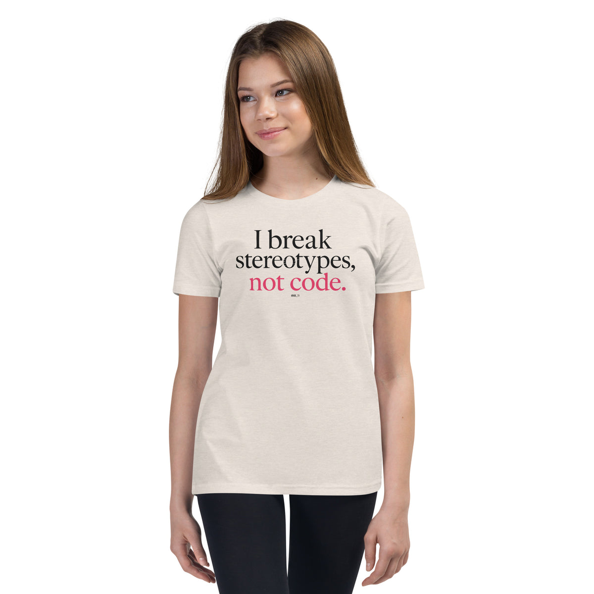 I Break Stereotypes, Not Code - Youth Short Sleeve T-Shirt