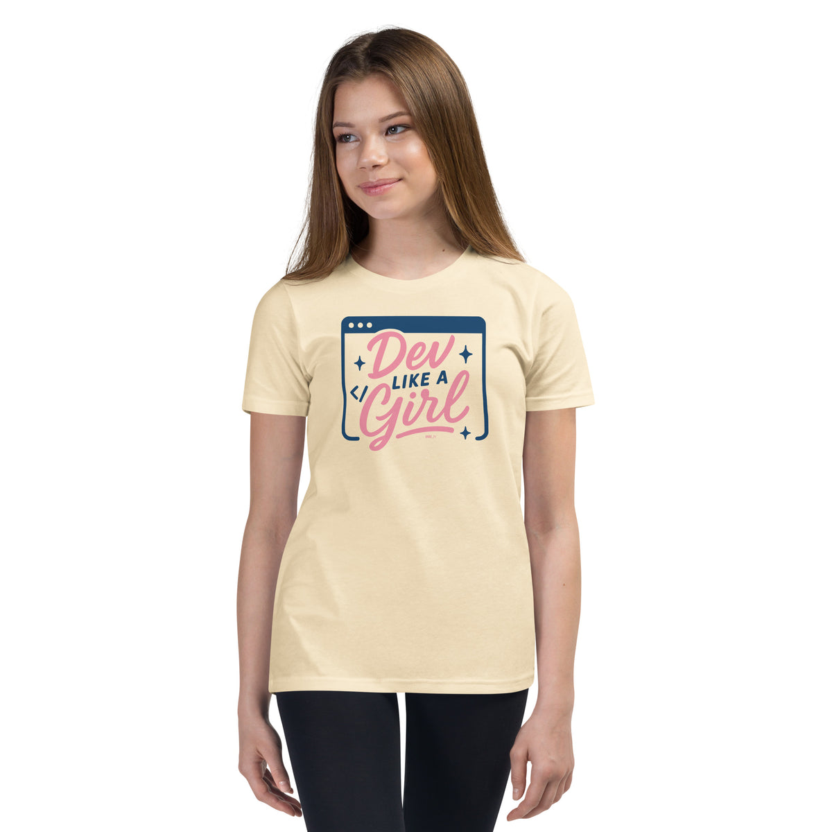 Dev Like a Girl - Youth Short Sleeve T-Shirt