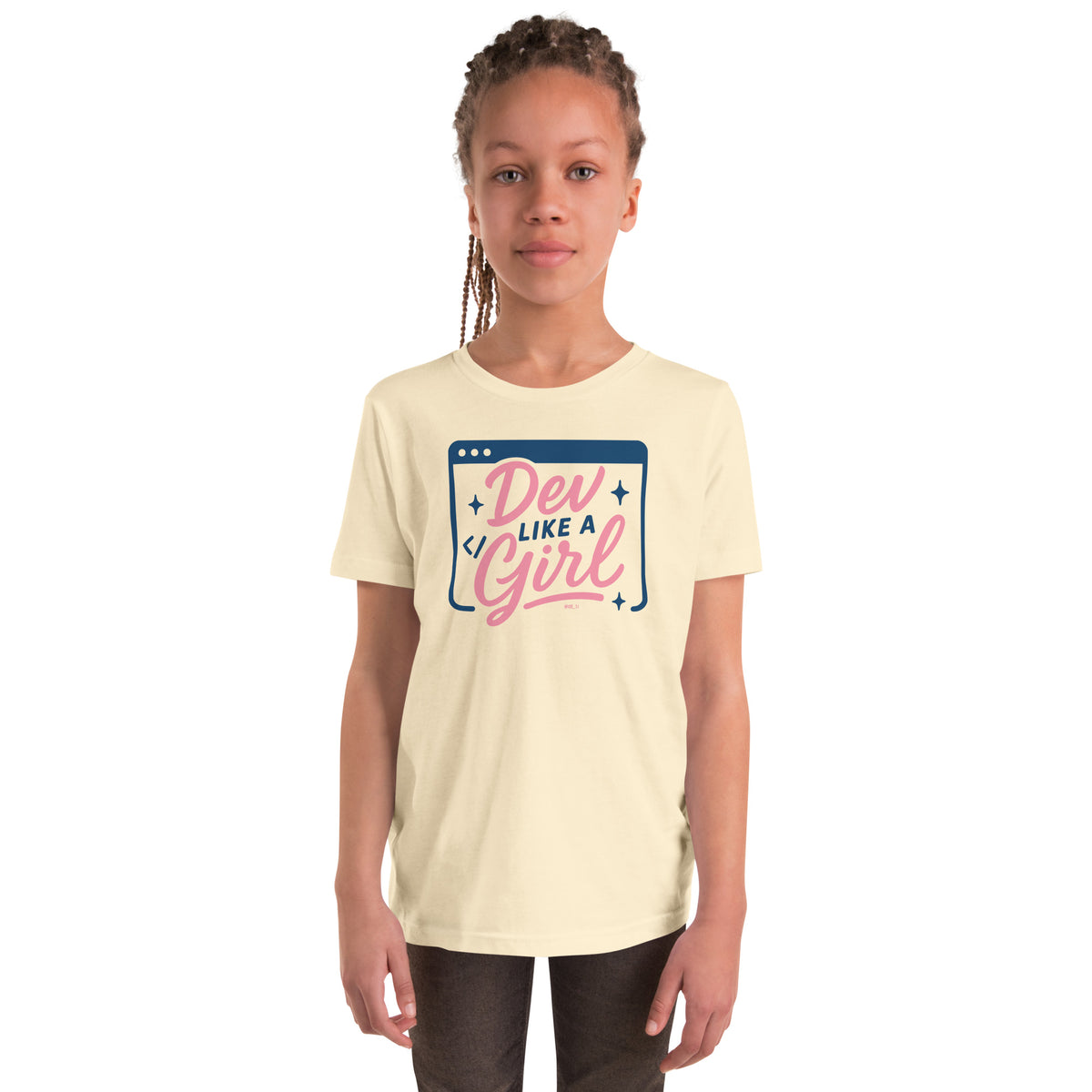 Dev Like a Girl - Youth Short Sleeve T-Shirt