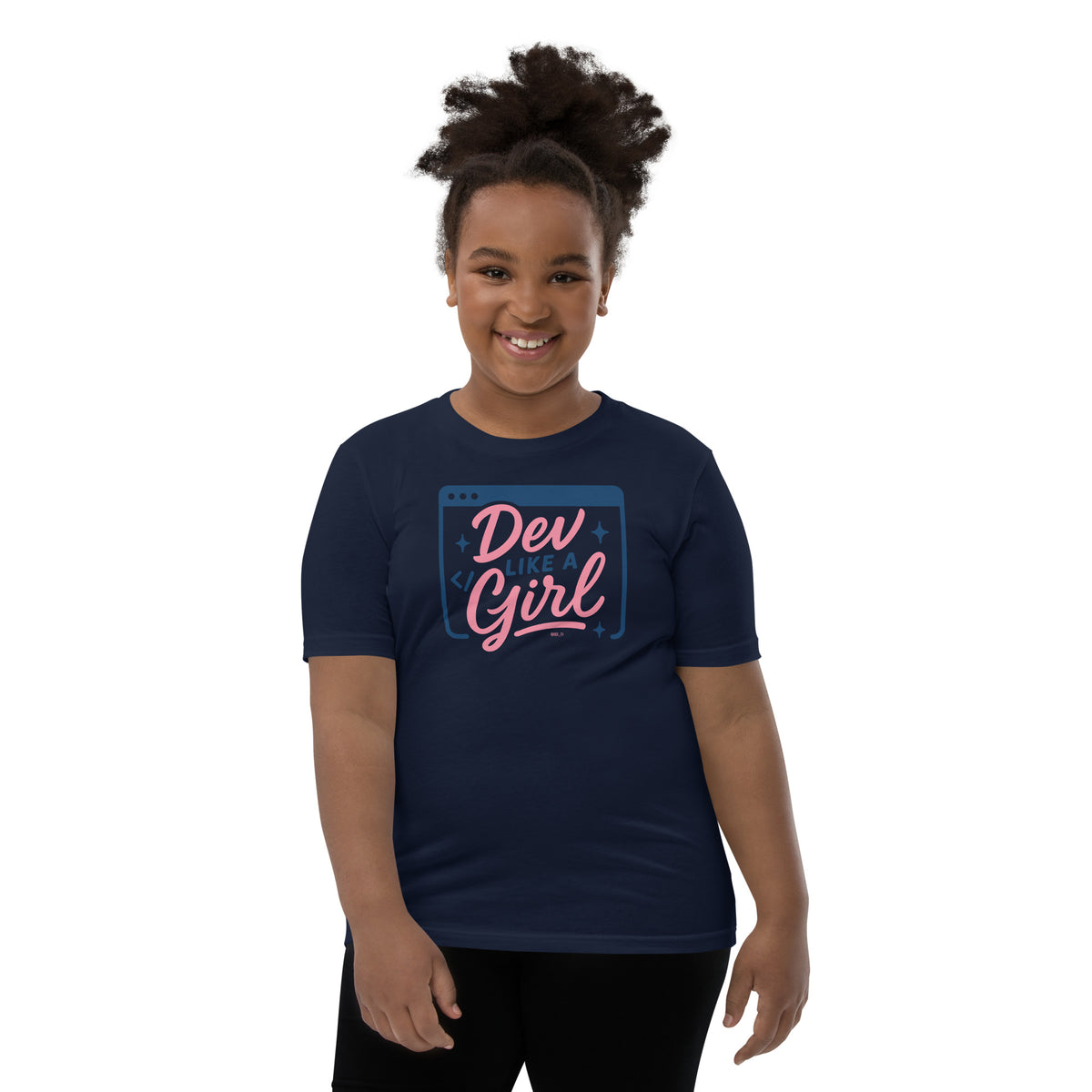 Dev Like a Girl - Youth Short Sleeve T-Shirt
