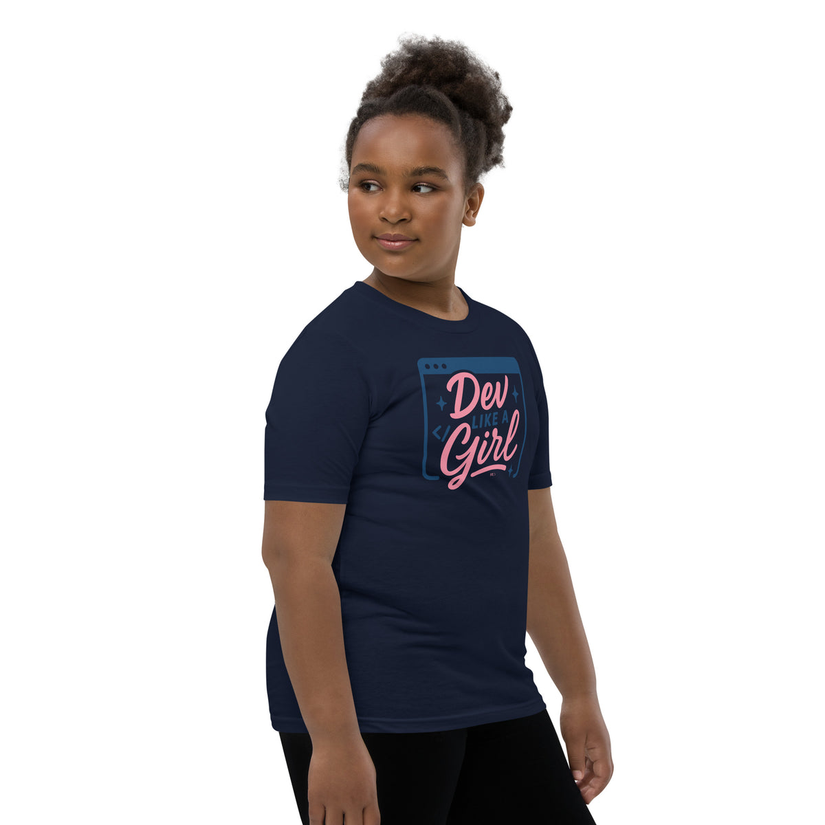 Dev Like a Girl - Youth Short Sleeve T-Shirt