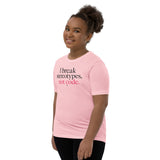 I Break Stereotypes, Not Code - Youth Short Sleeve T-Shirt