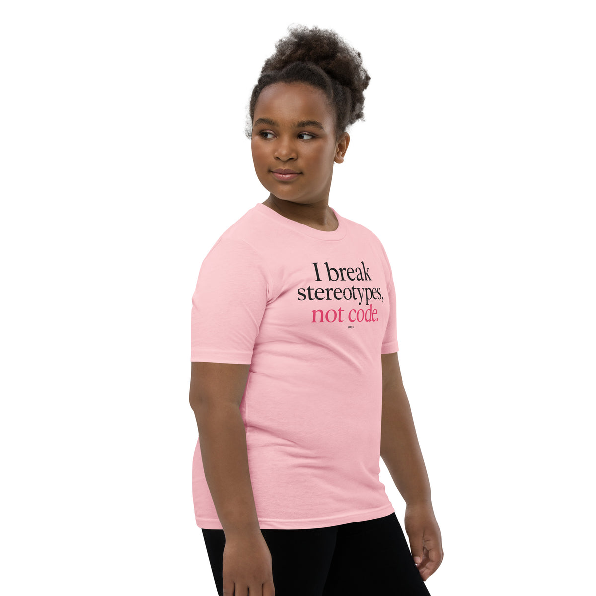 I Break Stereotypes, Not Code - Youth Short Sleeve T-Shirt