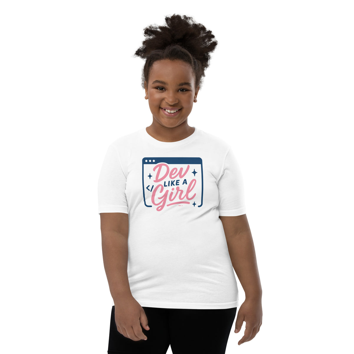 Dev Like a Girl - Youth Short Sleeve T-Shirt
