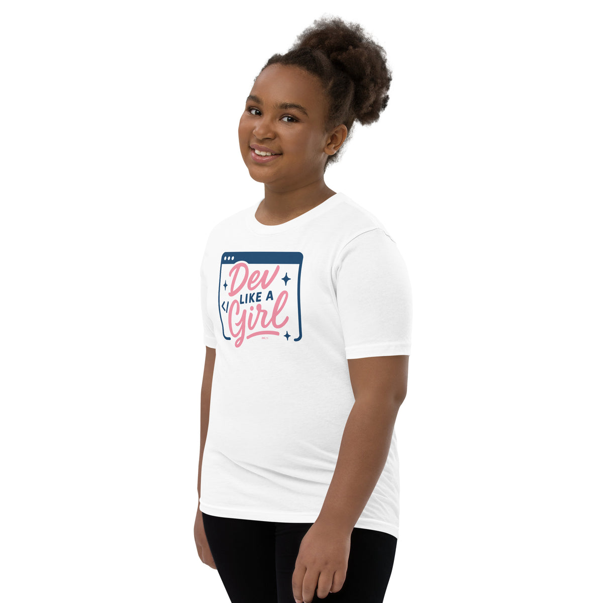 Dev Like a Girl - Youth Short Sleeve T-Shirt