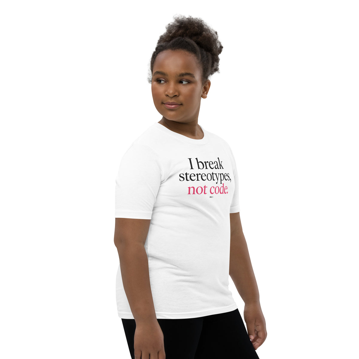 I Break Stereotypes, Not Code - Youth Short Sleeve T-Shirt